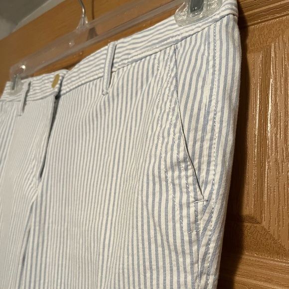 Talbots Girlfriend Chino Size 2 Petite Blue & White Nautical Pant - Picture 6 of 11